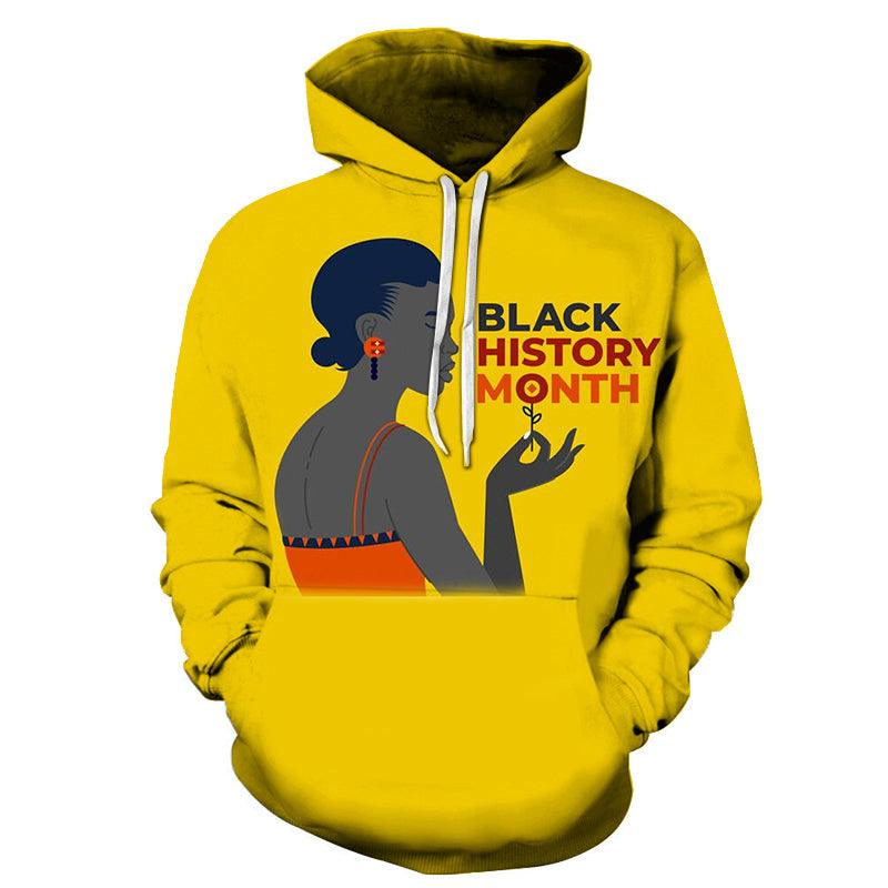 Yellow Black History Month 3D - Sweatshirt, Hoodie, Pullover-My 3D Hoodie