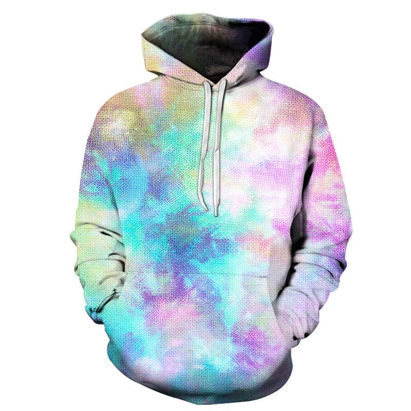 Sea Green Tie Dye Hoodie 3D Sweatshirt Pullover Hoodie-My 3D Hoodie