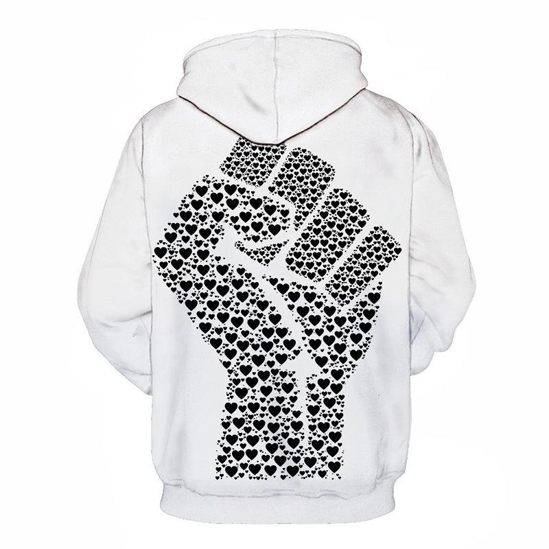 Fist Print Black Lives Matter 3D - Sweatshirt, Hoodie, Pullover-My 3D Hoodie