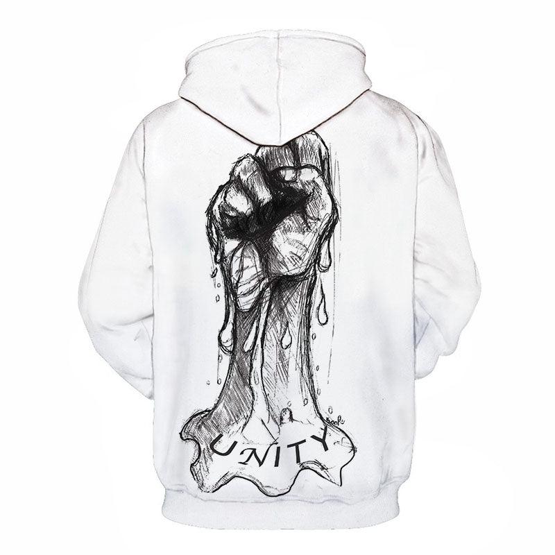 Unity Is Strong Black Lives Matter 3D - Sweatshirt, Hoodie, Pullover-My 3D Hoodie