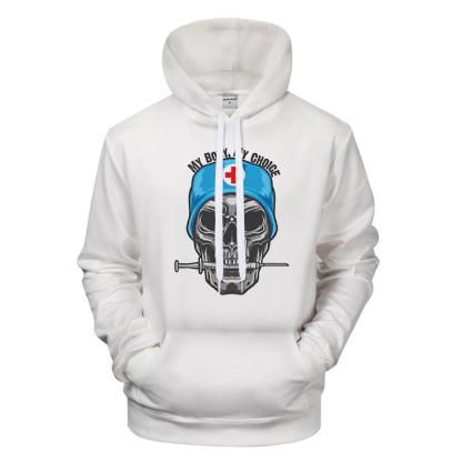 My Body My Choice Skull Printed Hoodie-My 3D Hoodie