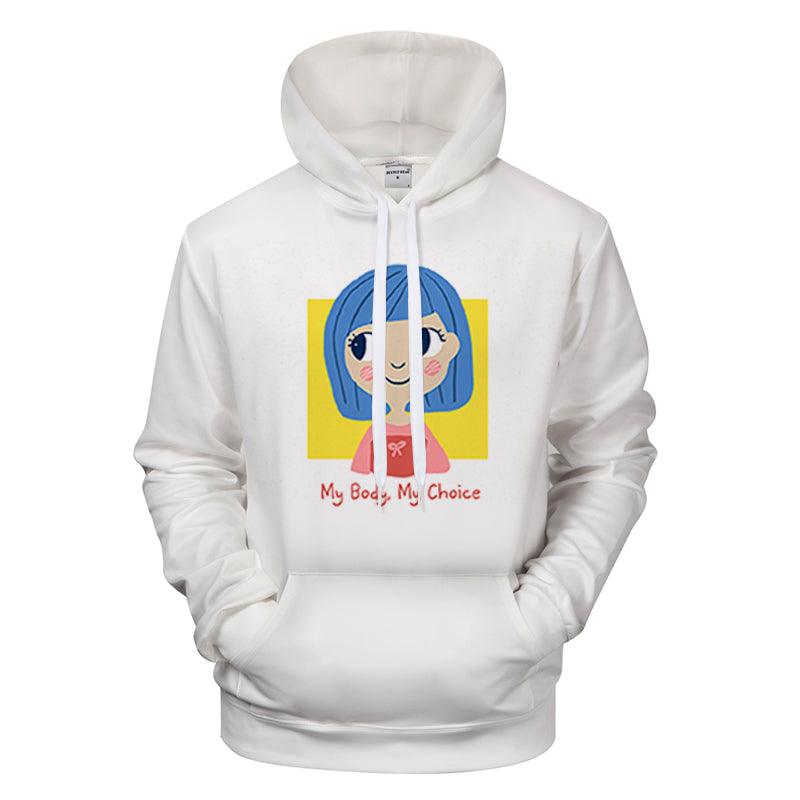 My Body My Choice Cute Girl Print Hoodie-My 3D Hoodie