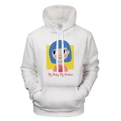 My Body My Choice Cute Girl Print Hoodie-My 3D Hoodie
