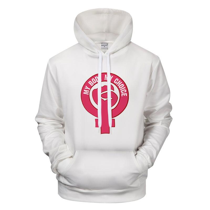 My Body My Choice Circle Print Hoodie-My 3D Hoodie
