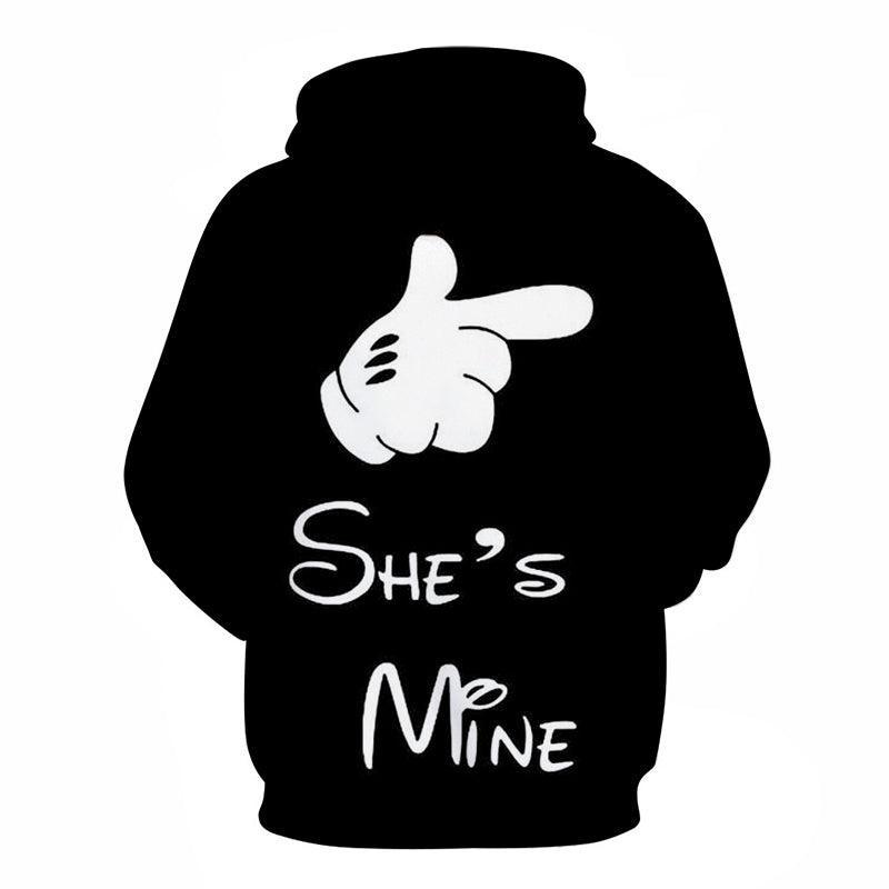 She's Mine 3D Hoodie Sweatshirt, Hoodie, Pullover-My 3D Hoodie