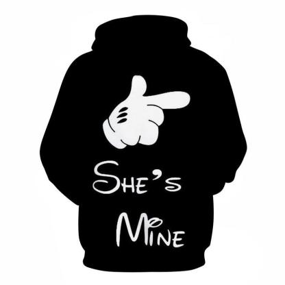 She's Mine 3D Hoodie Sweatshirt, Hoodie, Pullover-My 3D Hoodie