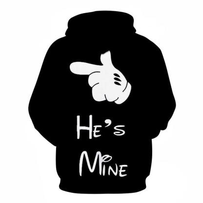 He's Mine 3D - Sweatshirt, Hoodie, Pullover-My 3D Hoodie