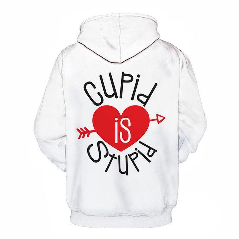 Cupid is Stupid 3D - Sweatshirt, Hoodie, Pullover-My 3D Hoodie