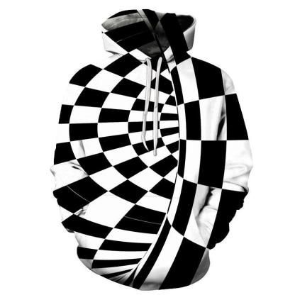 Cubic Tunnel Swirl 3D - Sweatshirt, Hoodie, Pullover-My 3D Hoodie