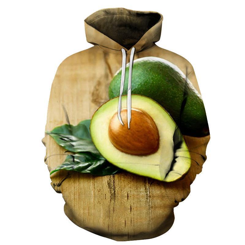 Organic Avocado 3D - Sweatshirt, Hoodie, Pullover-My 3D Hoodie