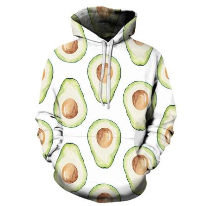 Avocado 3D Sweatshirt Hoodie Pullover-My 3D Hoodie