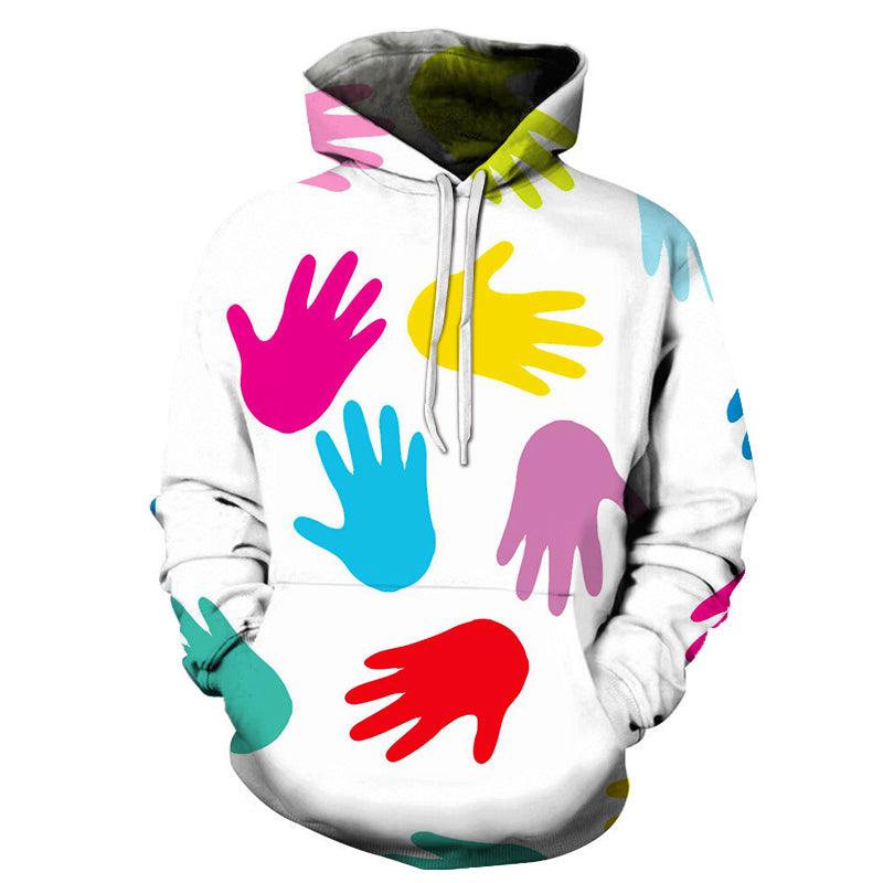 Autism Hands 3D - Sweatshirt, Hoodie, Pullover - Support Autism Awareness Movement-My 3D Hoodie