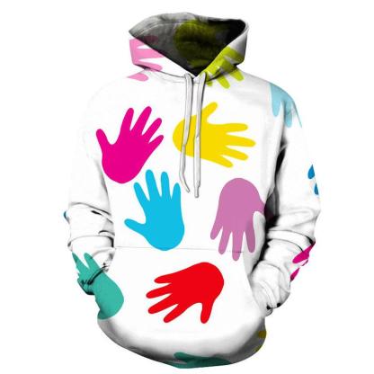 Autism Hands 3D - Sweatshirt, Hoodie, Pullover - Support Autism Awareness Movement-My 3D Hoodie