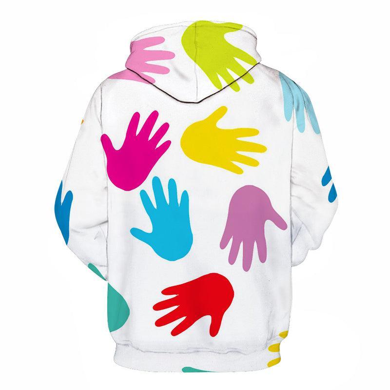 Autism Hands 3D - Sweatshirt, Hoodie, Pullover - Support Autism Awareness Movement-My 3D Hoodie