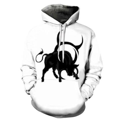 The Black Taurus- April 21 to May 21 3D Sweatshirt Hoodie Pullover-My 3D Hoodie