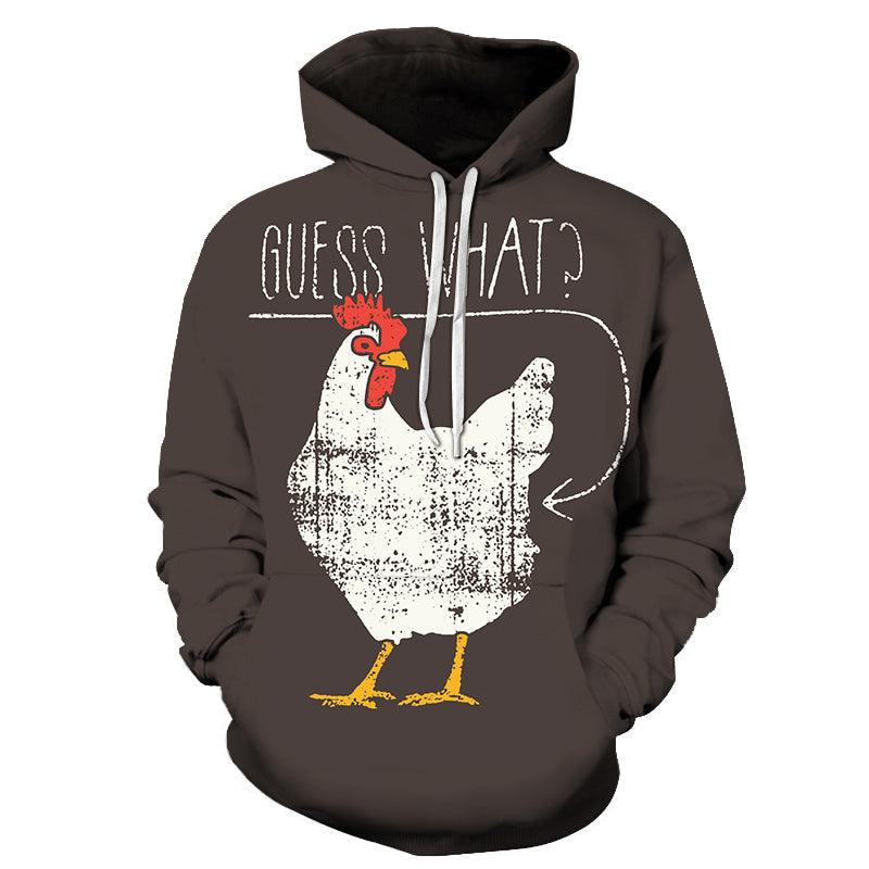 Guess What Chicken 3D - Sweatshirt, Hoodie, Pullover-My 3D Hoodie