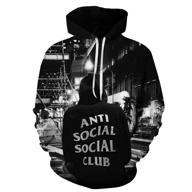 We are Anti-Social Club 3D - Sweatshirt, Hoodie, Pullover-My 3D Hoodie