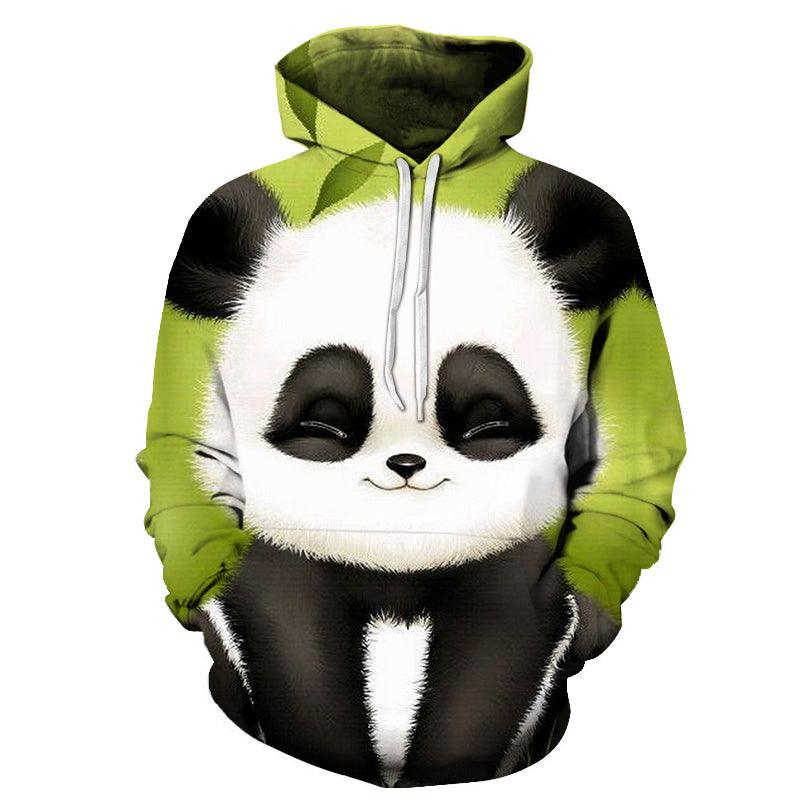 Green Panda 3D - Sweatshirt, Hoodie, Pullover-My 3D Hoodie
