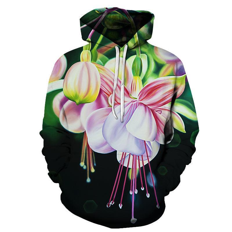 Orchid Painting 3D - Sweatshirt, Hoodie, Pullover-My 3D Hoodie