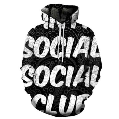 The Social Club 3D - Sweatshirt, Hoodie, Pullover-My 3D Hoodie