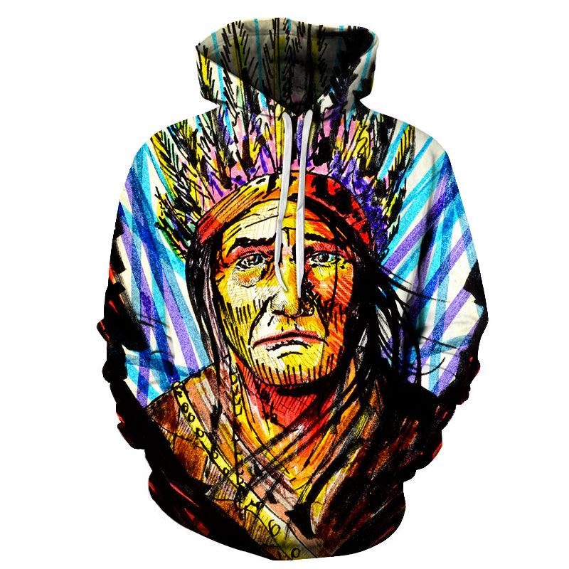 The Colored Face Painting 3D - Sweatshirt, Hoodie, Pullover-My 3D Hoodie