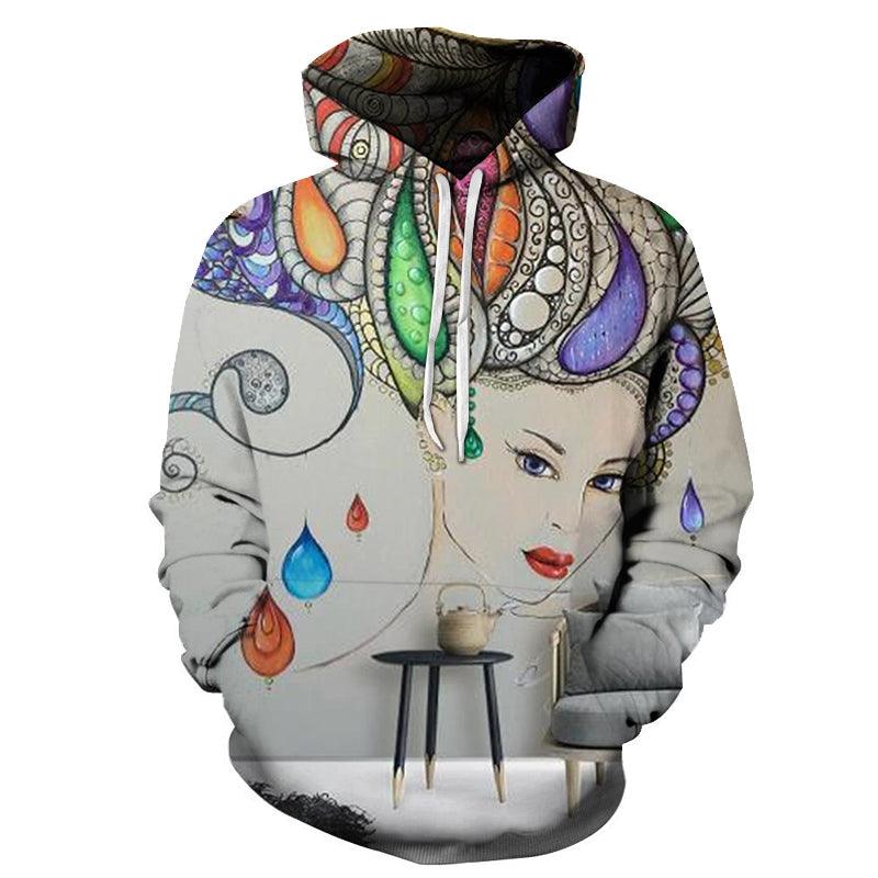 Vibrant Wall Art Oil Painting 3D - Sweatshirt, Hoodie, Pullover-My 3D Hoodie