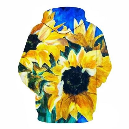 The Sunflowers Oil Painting 3D - Sweatshirt, Hoodie, Pullover-My 3D Hoodie