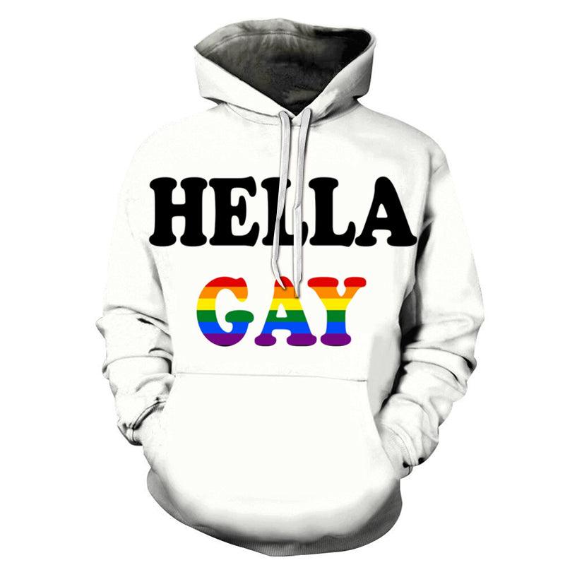 The Hella Gay 3D - Sweatshirt, Hoodie, Pullover-My 3D Hoodie