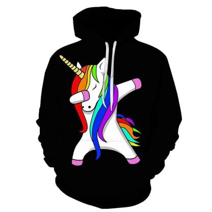 The Unicorn Dab 3D - Sweatshirt, Hoodie, Pullover-My 3D Hoodie