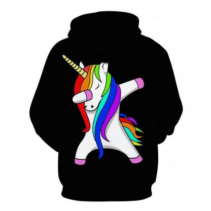 The Unicorn Dab 3D - Sweatshirt, Hoodie, Pullover-My 3D Hoodie
