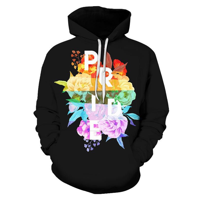 The Floral Pride Colors 3D - Sweatshirt, Hoodie, Pullover-My 3D Hoodie