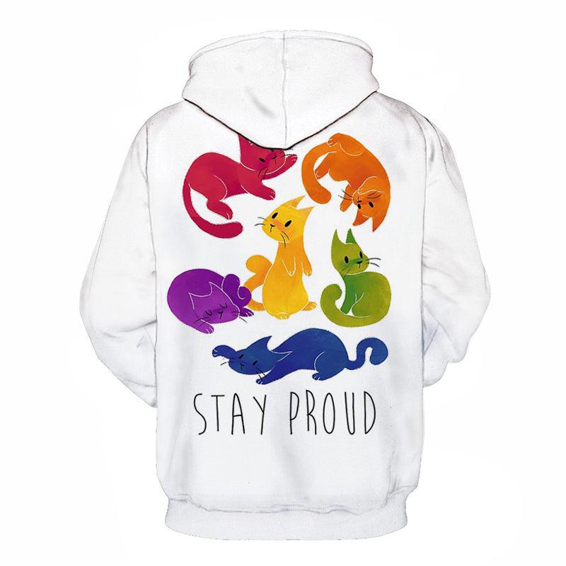 The Stay Proud  3D - Sweatshirt, Hoodie, Pullover-My 3D Hoodie