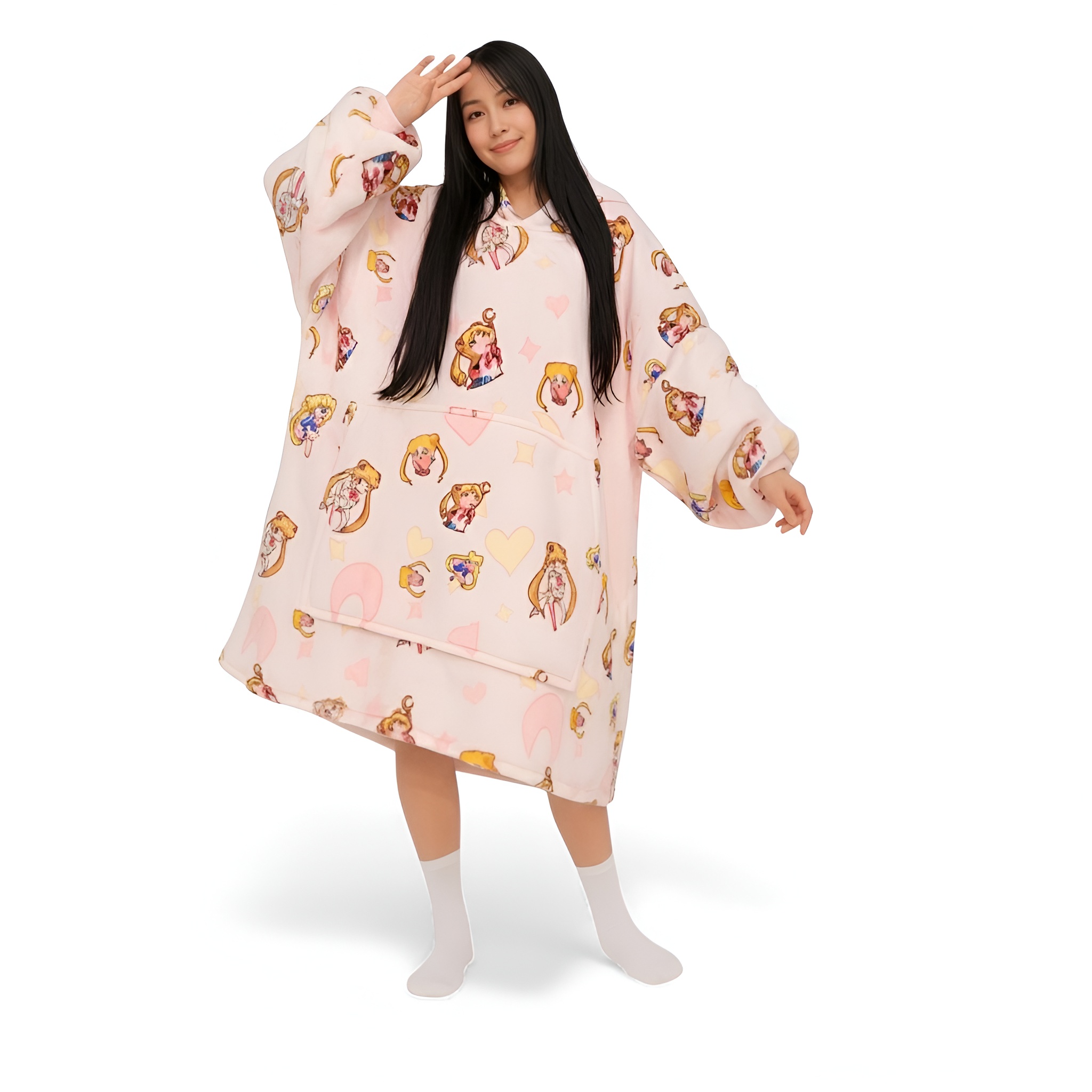 Anime Character Oversized Wearable Blanket Hoodie