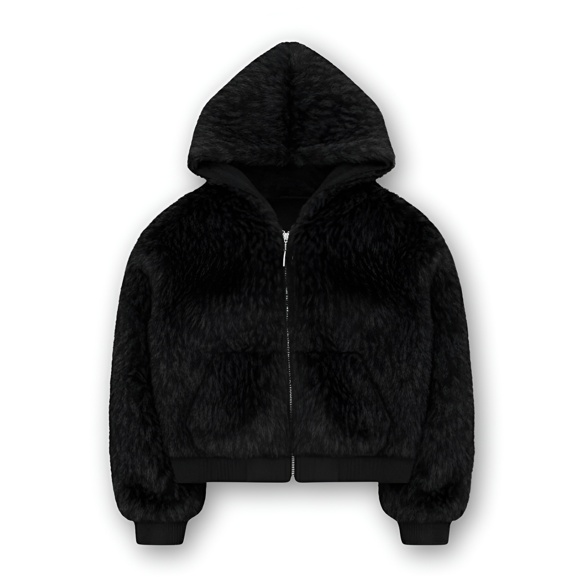 Arctic Howlers Hooded Faux Fur Zip Jacket