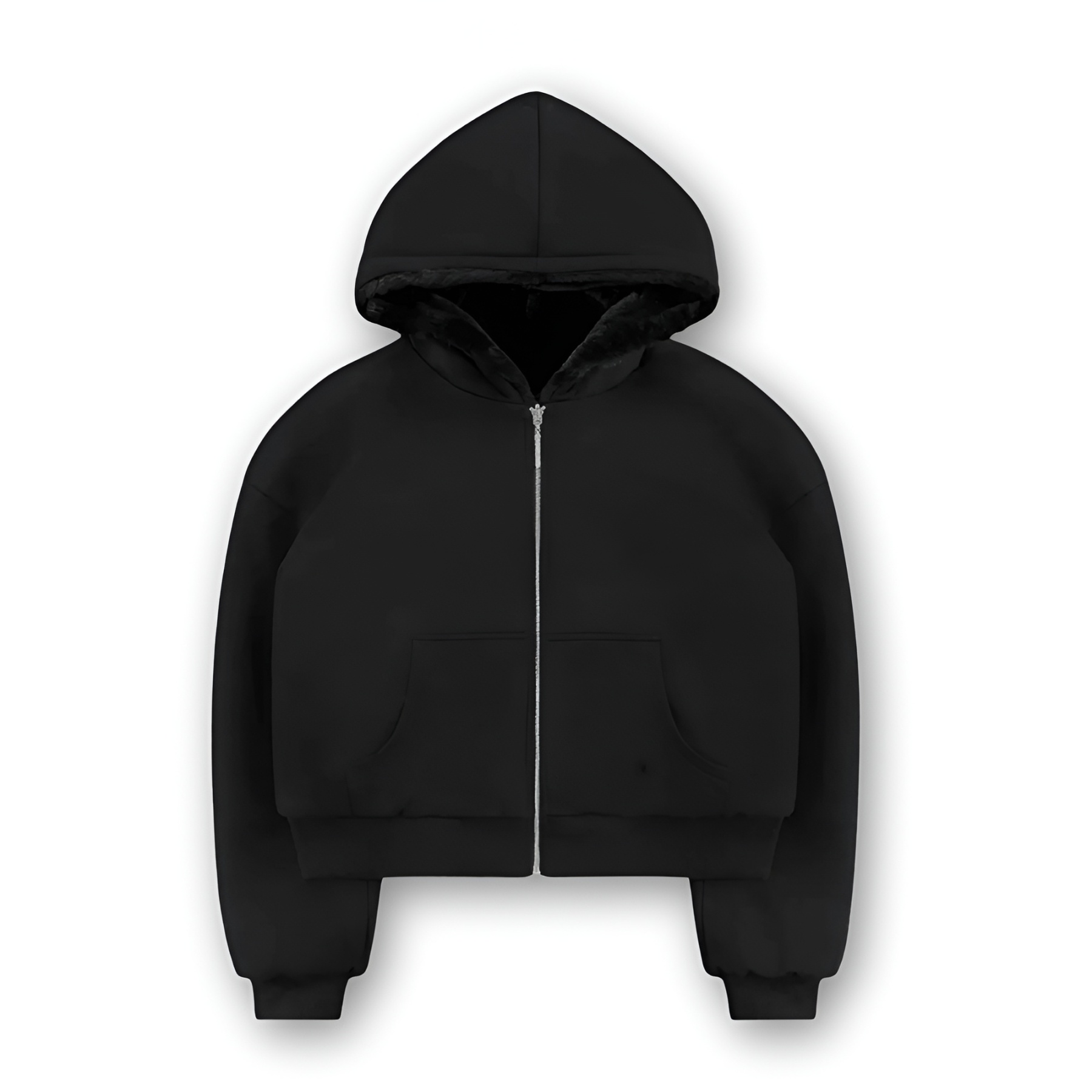 Arctic Howlers Hooded Faux Fur Zip Jacket