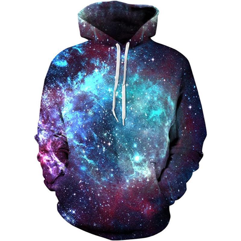 Galaxies Printed Pullover Hoodies-My 3D Hoodie