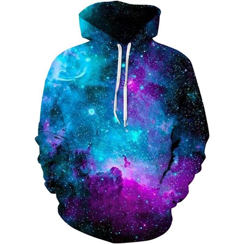 Galaxies Printed Pullover Hoodies-My 3D Hoodie