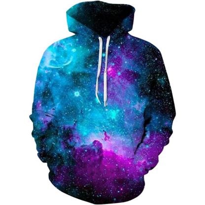 Galaxies Printed Pullover Hoodies-My 3D Hoodie
