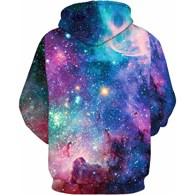 Galaxies Printed Pullover Hoodies-My 3D Hoodie