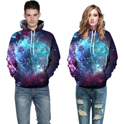 Galaxies Printed Pullover Hoodies-My 3D Hoodie