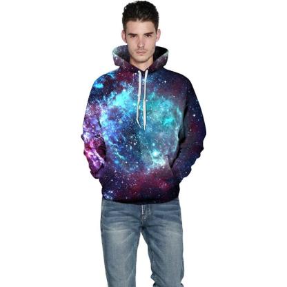 Galaxies Printed Pullover Hoodies-My 3D Hoodie