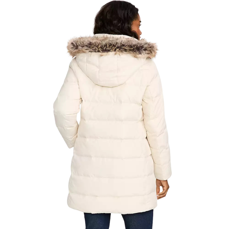Long Down Hooded Winter Puffer Coat For Women