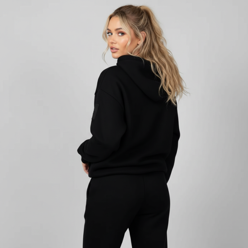 Oversized Fleece Pullover Hoodie For Women