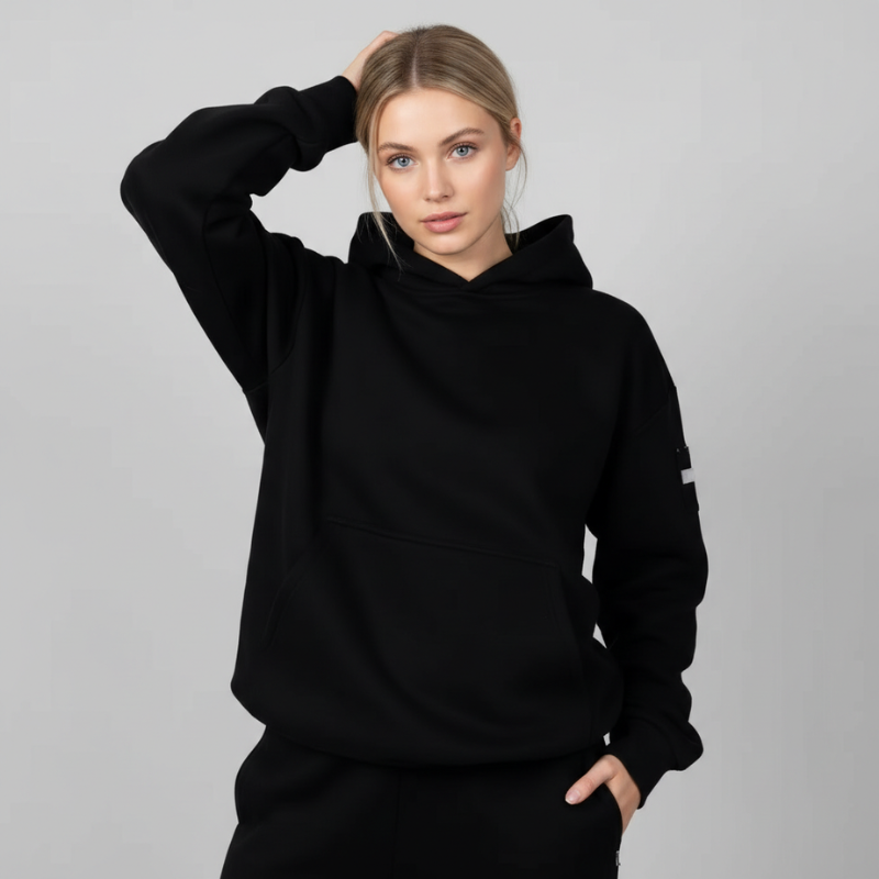 Oversized Fleece Pullover Hoodie For Women