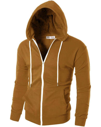 Casual Slim Fit Zip Up Hoodie-My 3D Hoodie