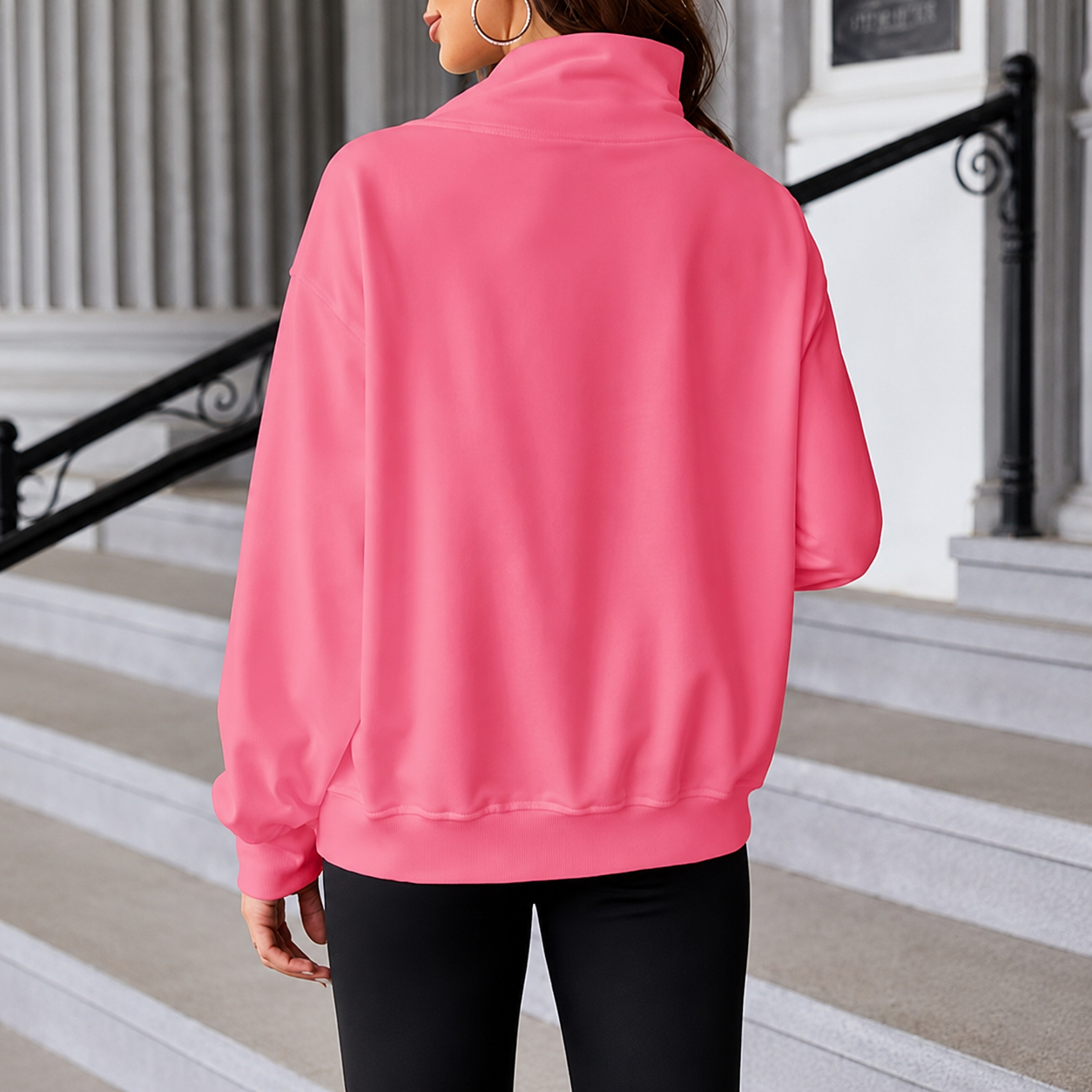 Casual Long Sleeve Oversized Sweatshirt For Women