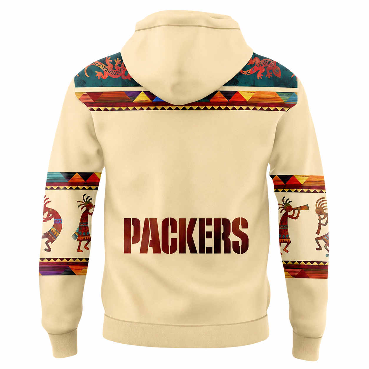 Green Bay Packers Football Themed Graphic Hoodie
