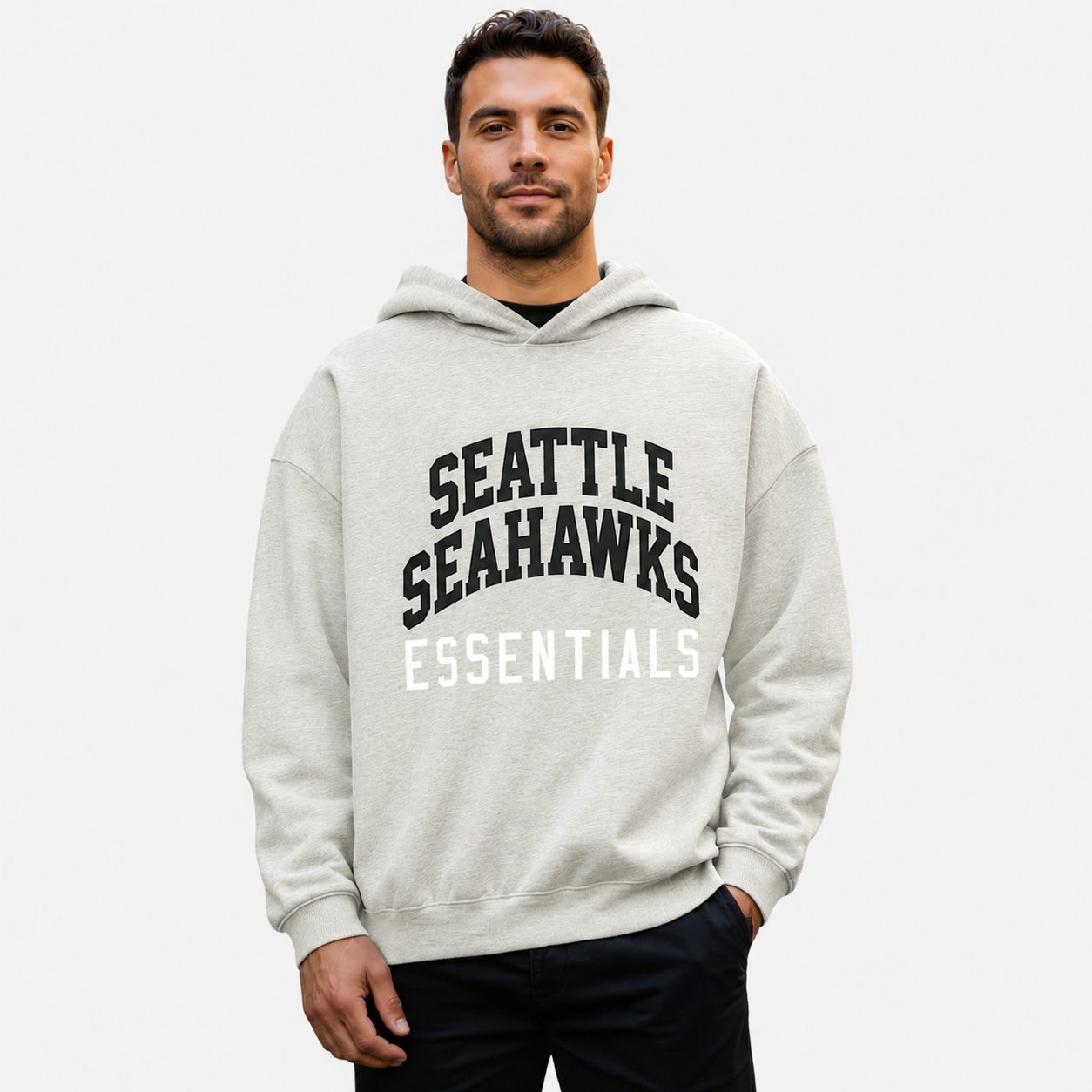 Seattle Seahawks Printed Sport Fleece Pullover Hoodie
