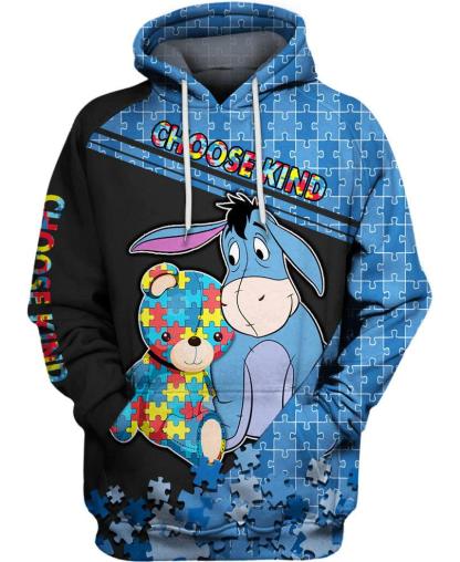 Choose Kind Eeyore Hoodie-My 3D Hoodie