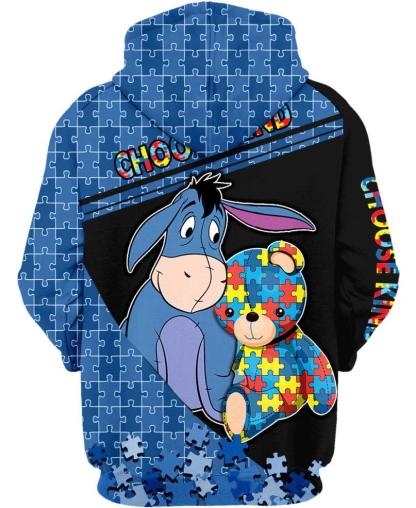 Choose Kind Eeyore Hoodie-My 3D Hoodie